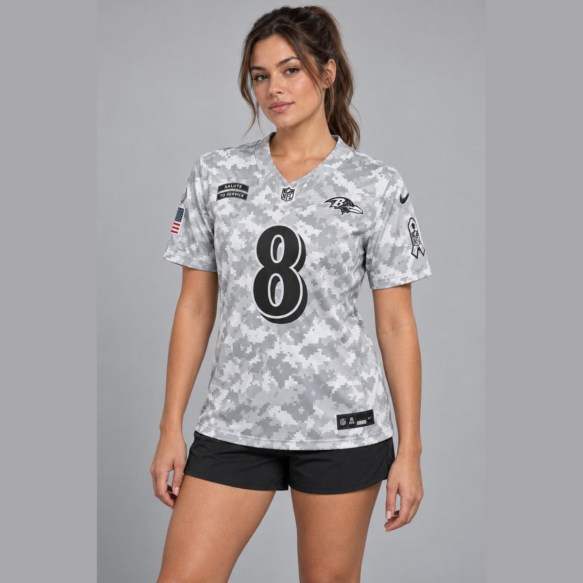 Jackson 8 Arctic Camo Football Jersey - 5