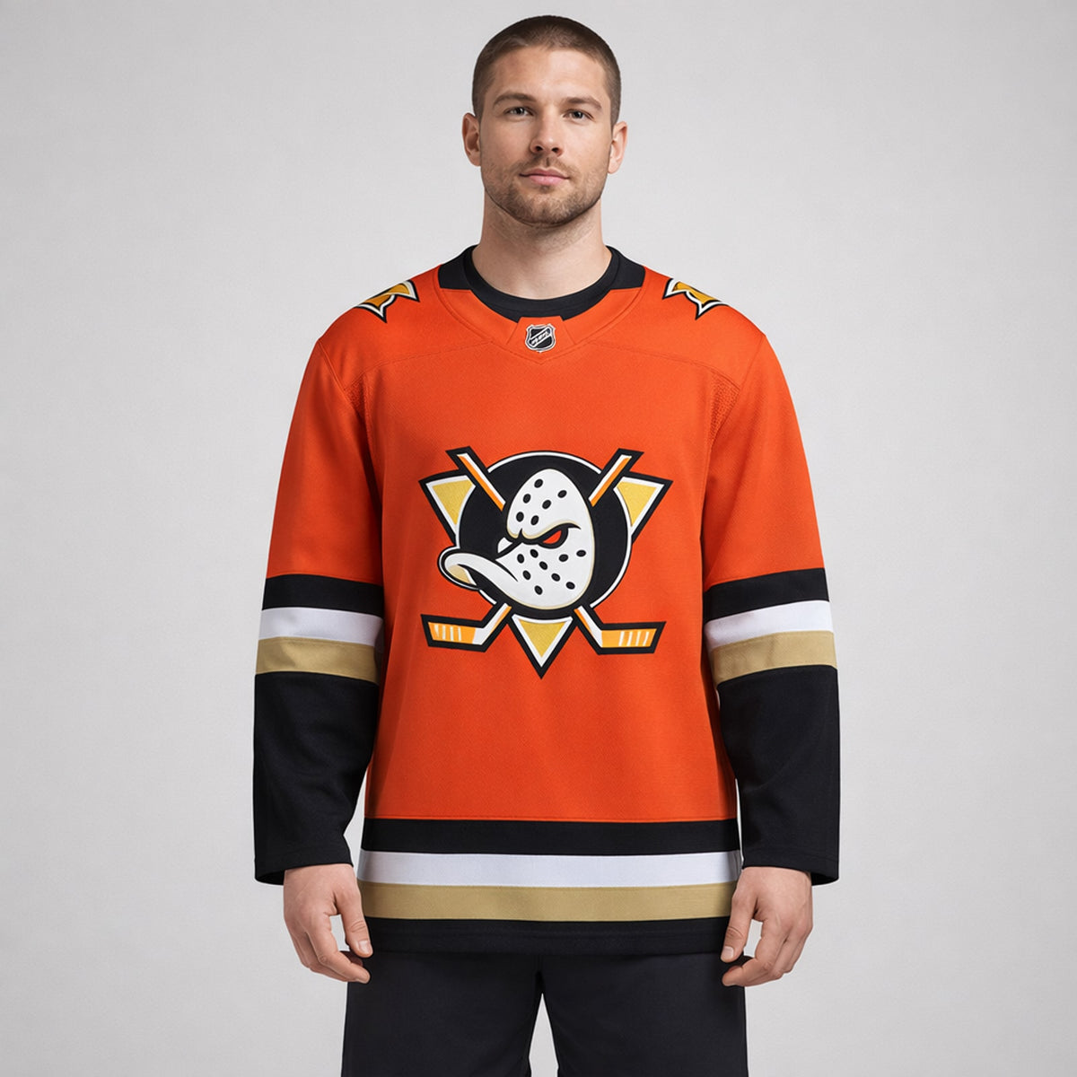 Anaheim Ducks Hockey Jersey Orange Classic - 4