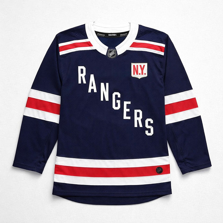 New York Rangers Navy Blue Hockey Jersey