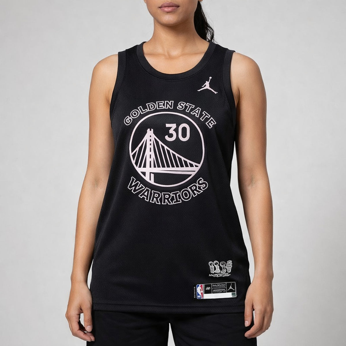 Curry 30 Golden State Warriors Black Basketball Jersey - 5