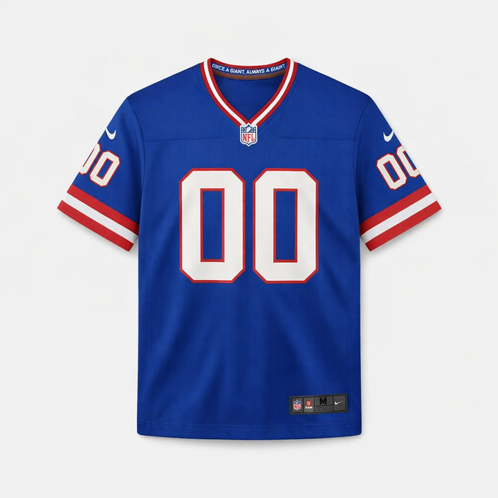 Royal Blue Any Name 00 Giants Football Jersey