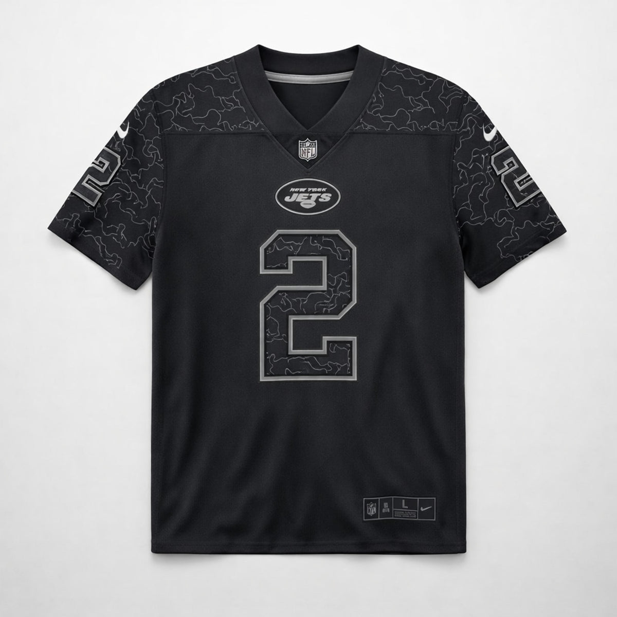 Wilson 2 New York Football Jersey Black - 1