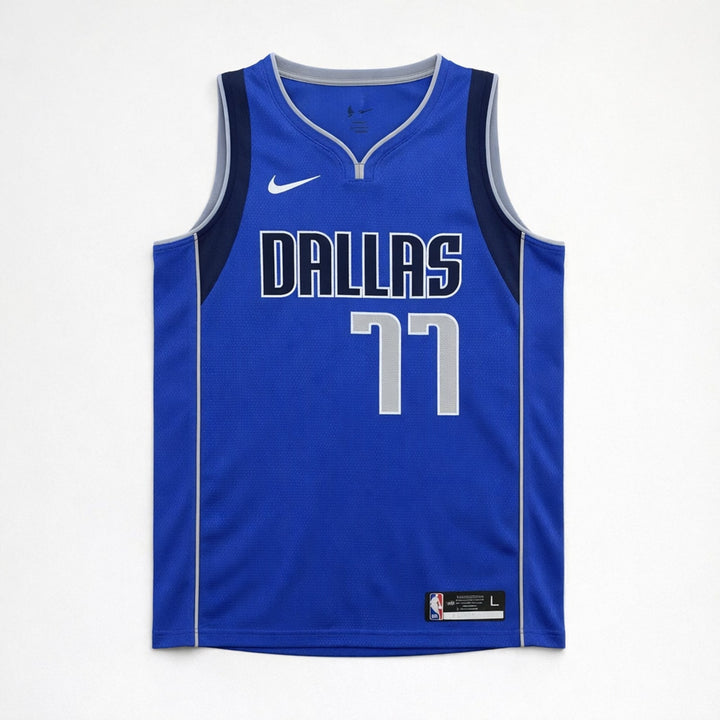 Doncic 77 Dallas Blue Basketball Jersey