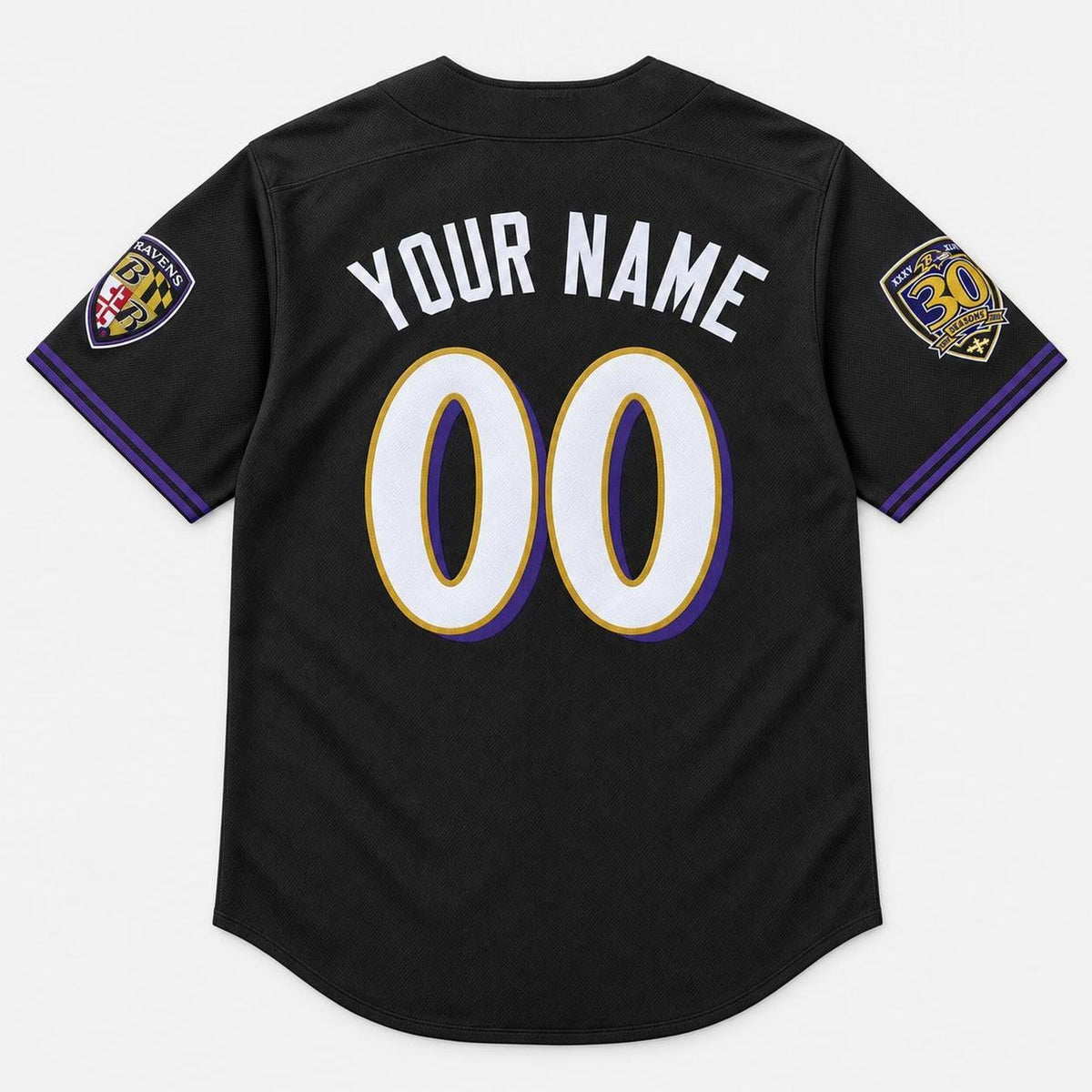Baltimore 30 Seasons Baseball Jersey - Custom Name and Number - 9