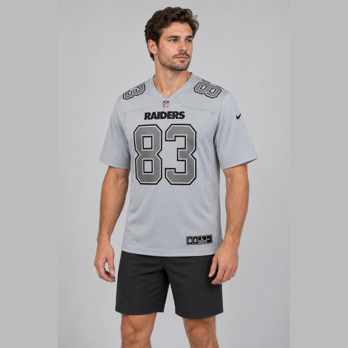 Waller 83 Raiders Football Jersey Gray - 4