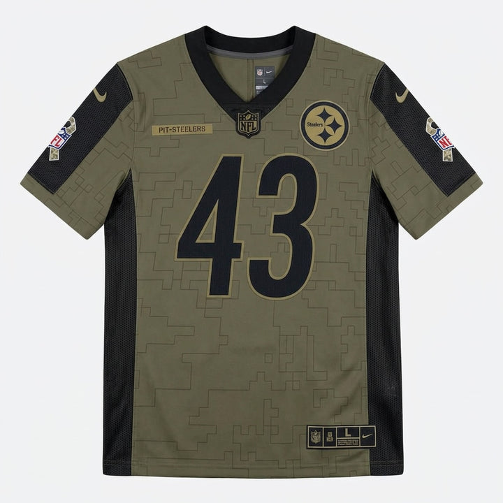 Polamalu 43 Pittsburgh Football Jersey Olive