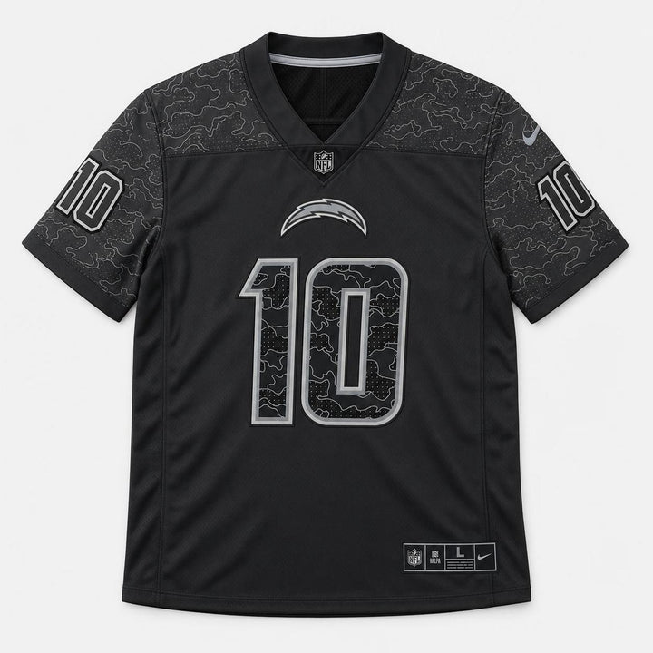 Herbert 10 Black Football Jersey