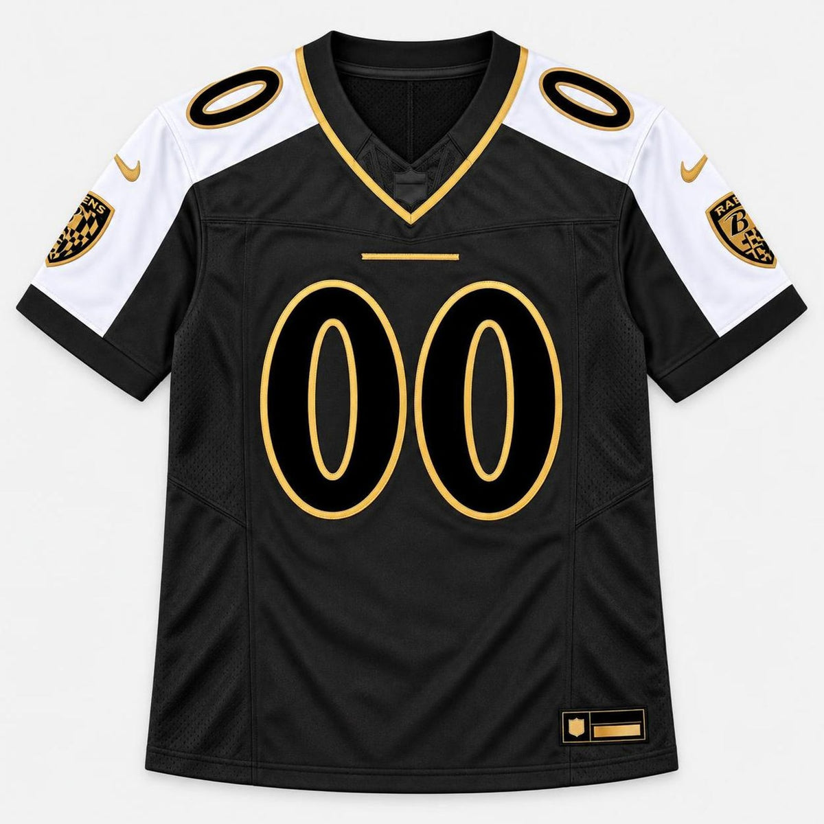 Baltimore Black Gold Football Jersey - Custom Name and Number - 1