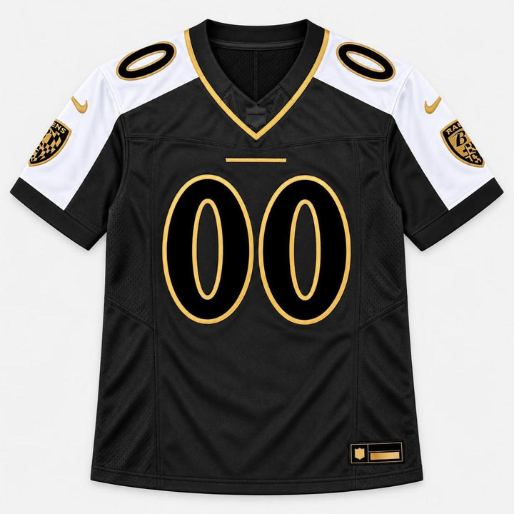 Baltimore Black Gold Football Jersey - Custom Name and Number
