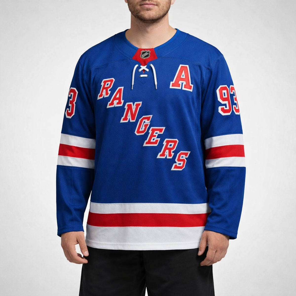 Zibanejad 93 Rangers Hockey Jersey - 4