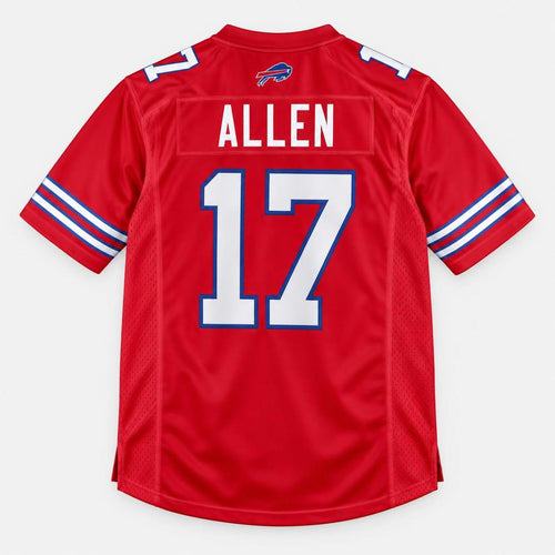 Allen 17 Buffalo Red Football Jersey - 2