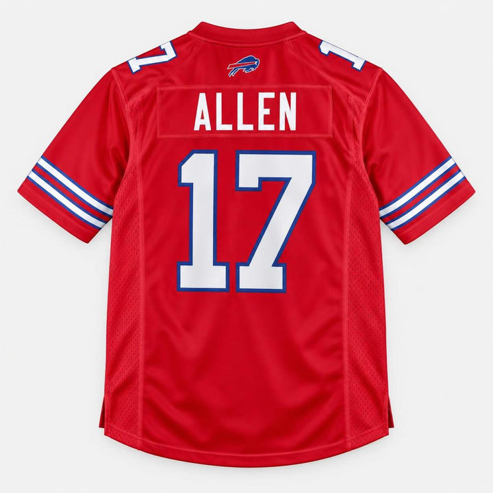 Allen 17 Buffalo Red Football Jersey