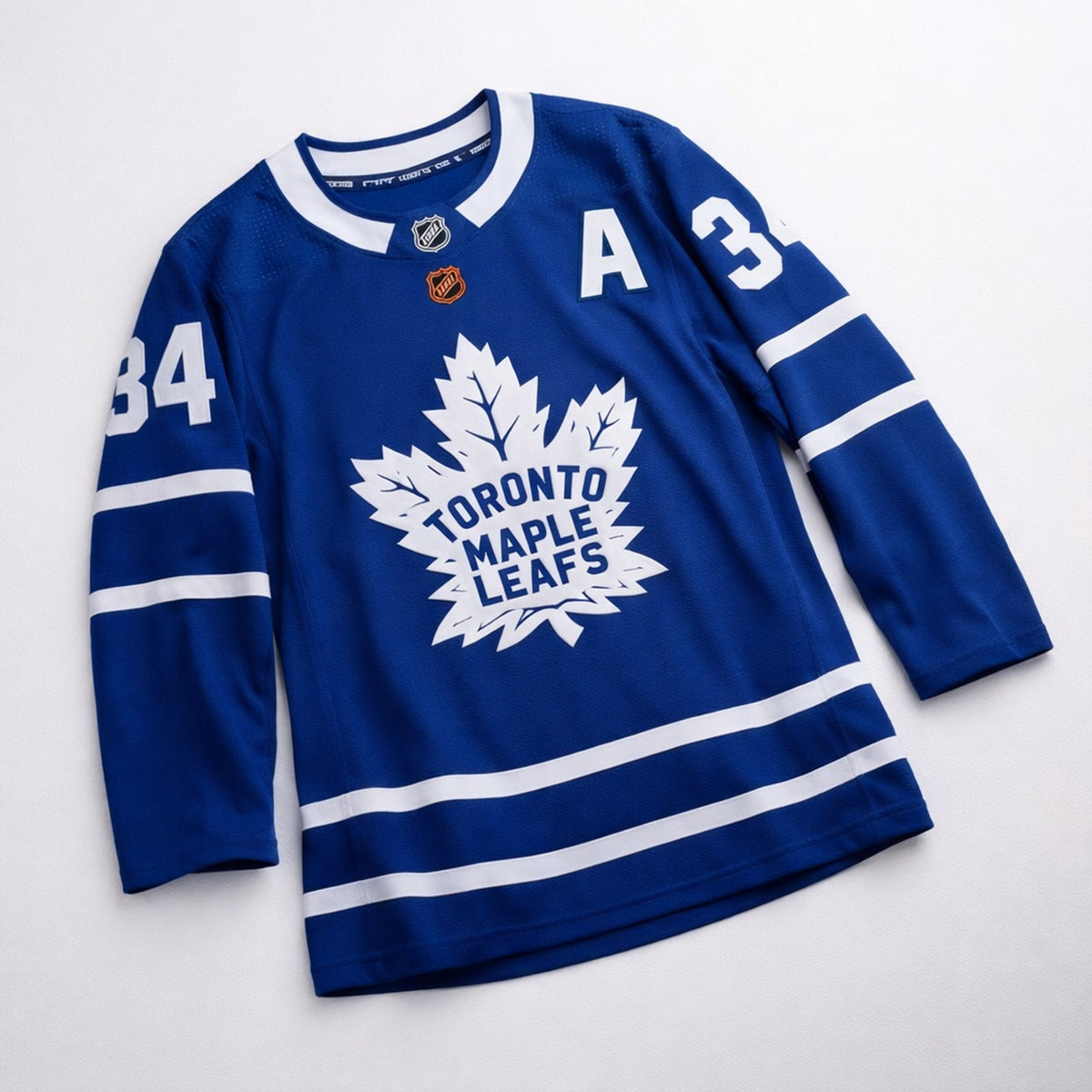 Matthews 34 Toronto Maple Leafs Blue Hockey Jersey - 3