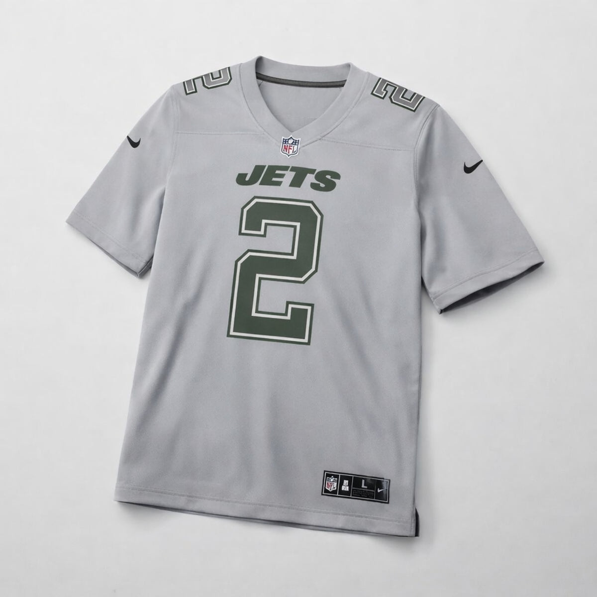 Wilson 2 New York Football Jersey Gray - 3