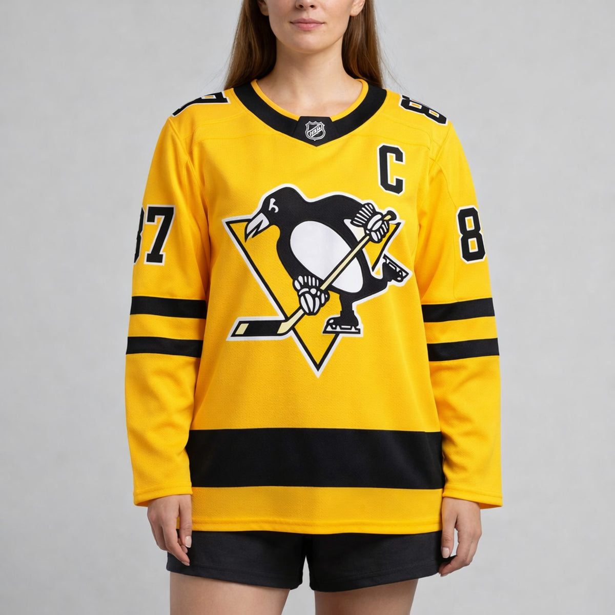 Crosby 87 Pittsburgh Penguins Hockey Jersey - 5