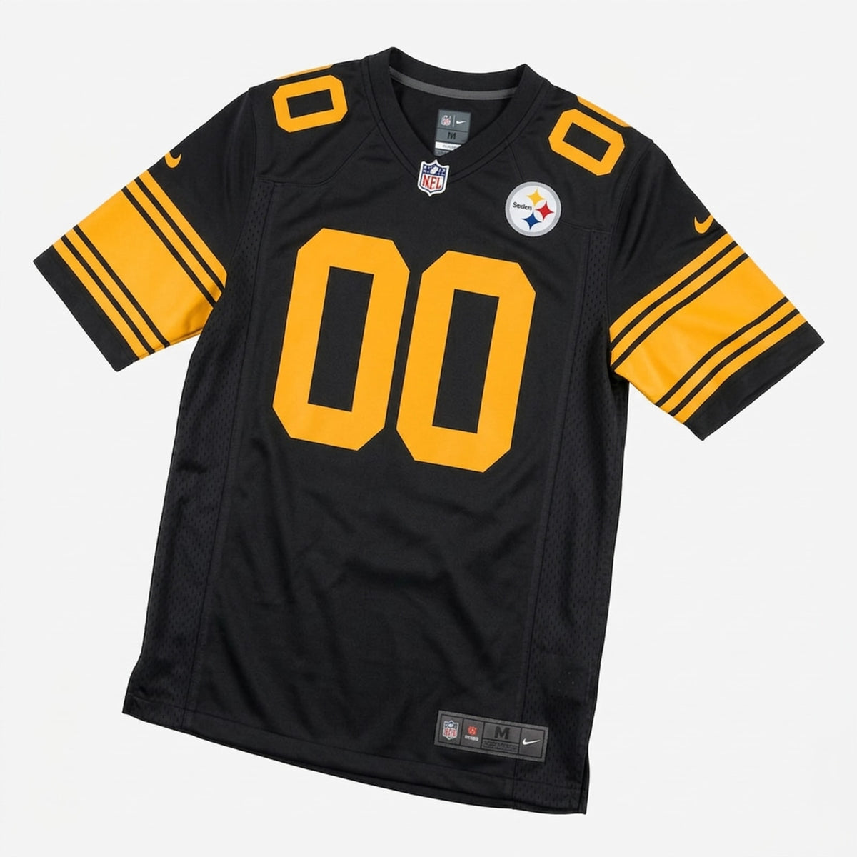 Black Gold Gridiron Football Jersey – Custom Name and Number - 3