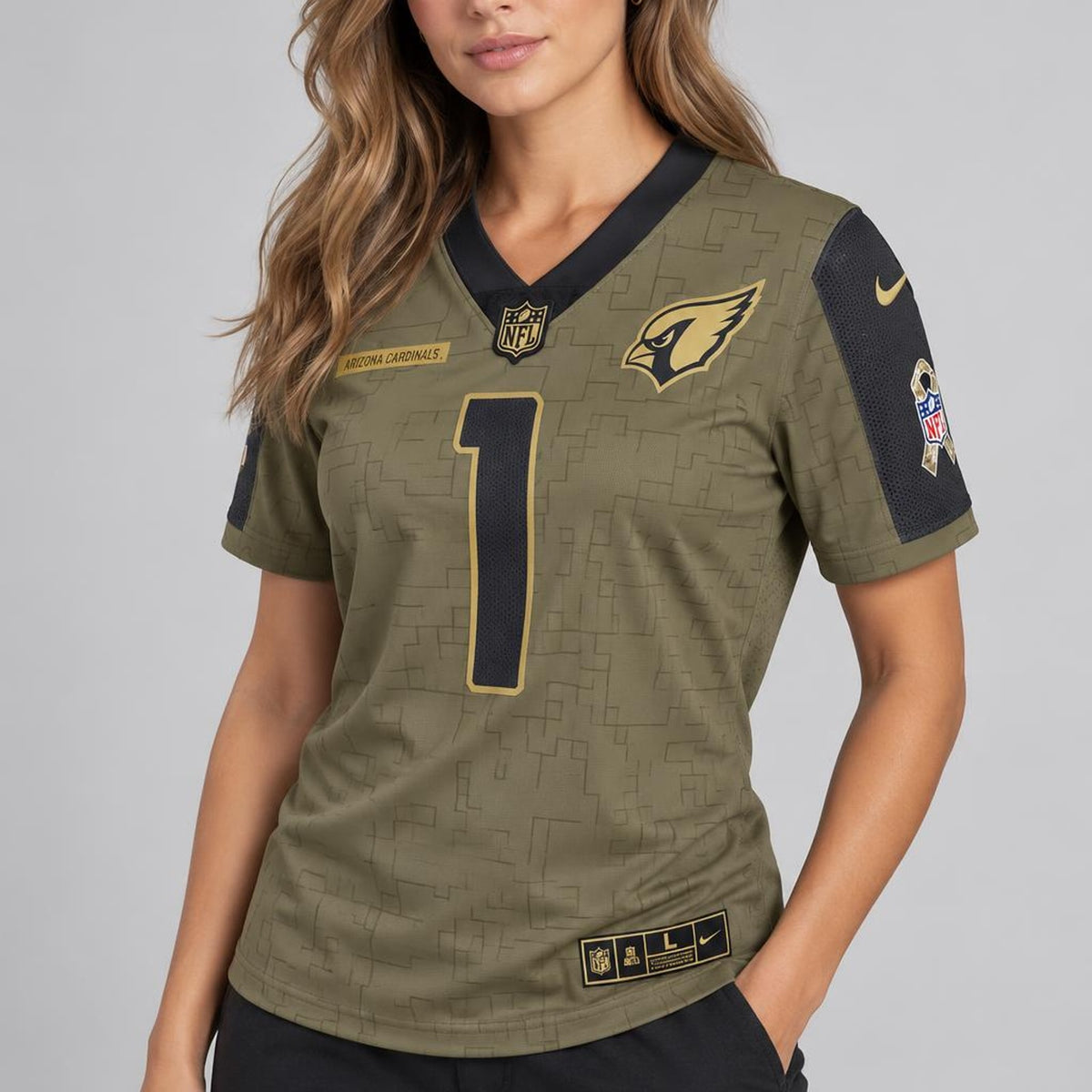 Watt 99 Cardinals Military Camo Football Jersey - 4