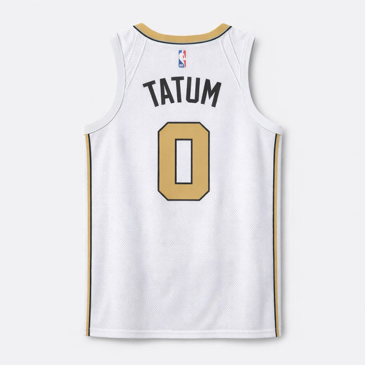 Tatum 0 Boston White Basketball Jersey