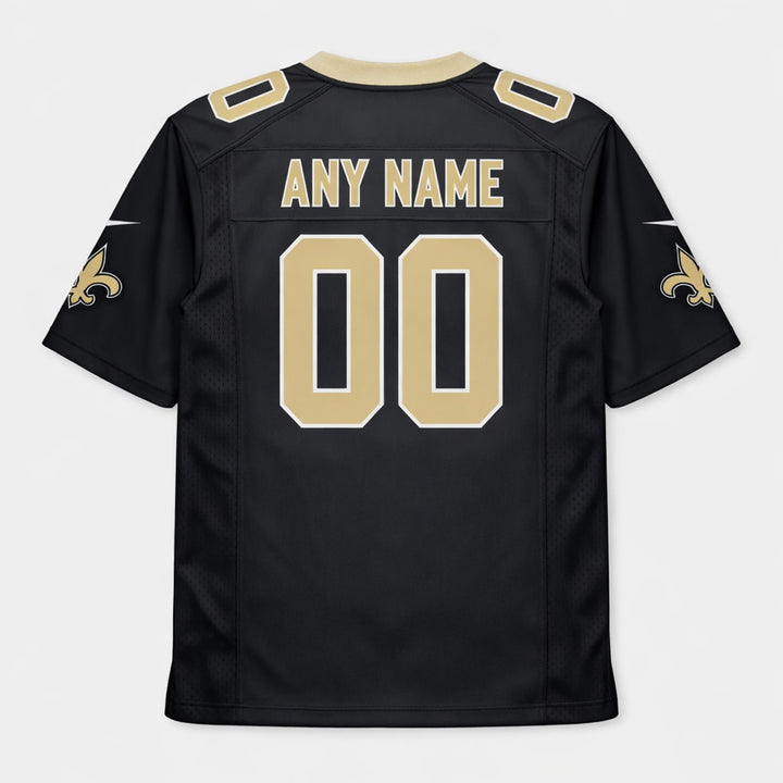 New Orleans 00 Black Football Jersey