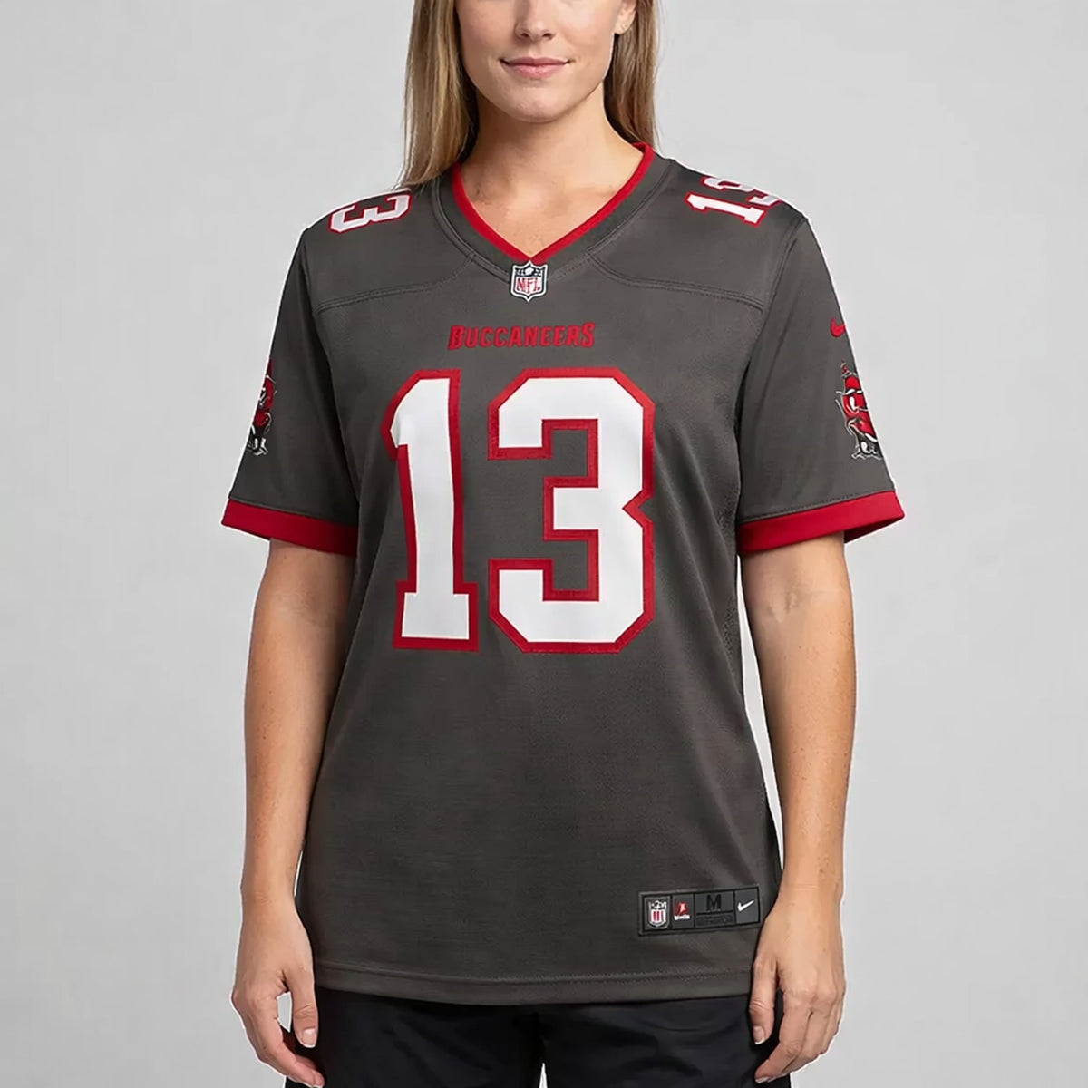 Evans 13 Tampa Bay Pewter Football Jersey - 5