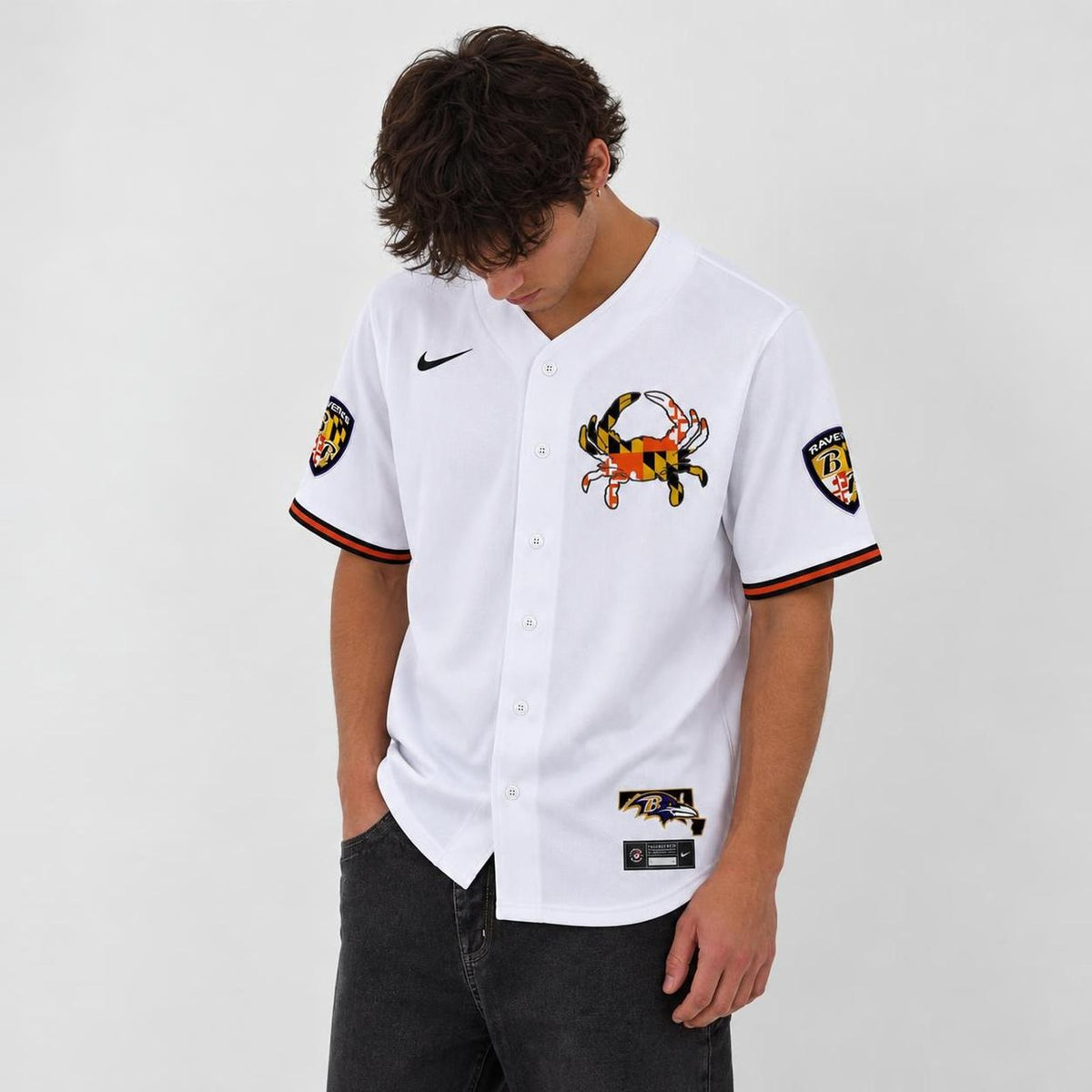 Baltimore Bird Baseball Jersey - Custom Name and Number - 7