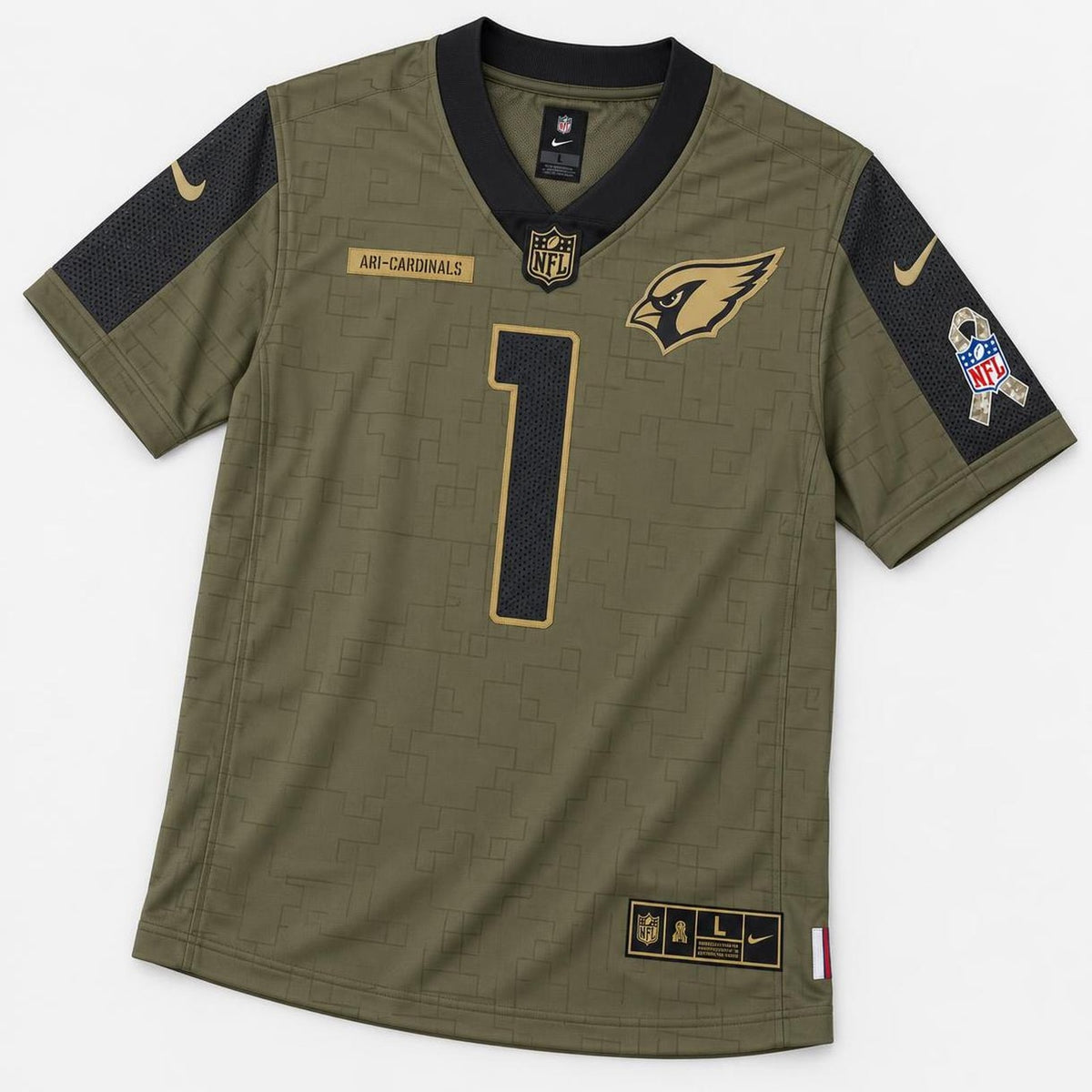 Watt 99 Cardinals Military Camo Football Jersey - 5