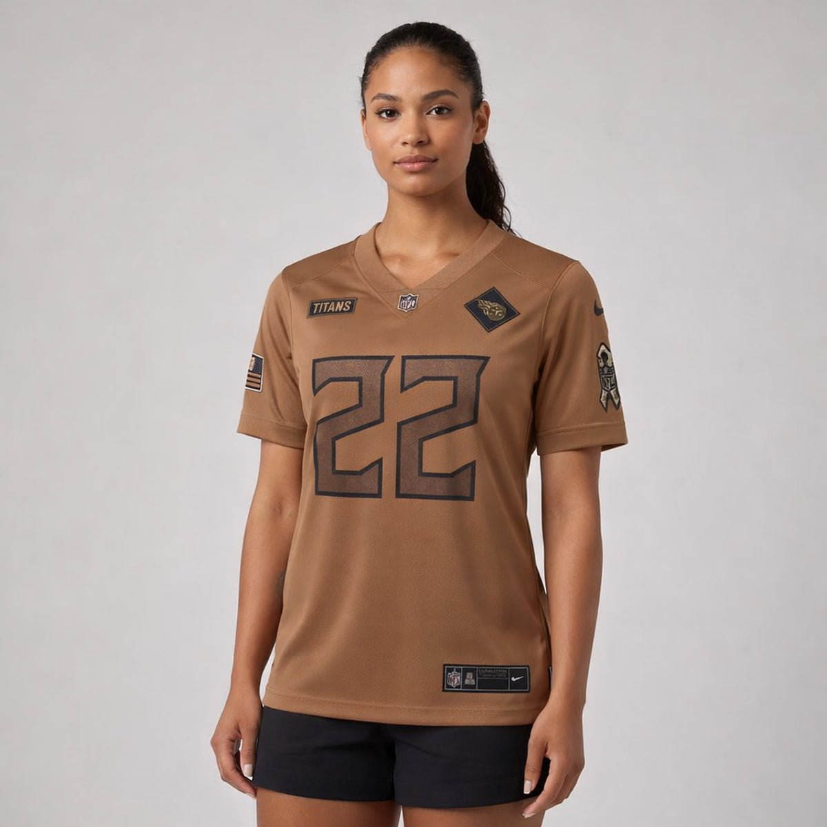 Henry 22 Tennessee Brown Football Jersey - 5