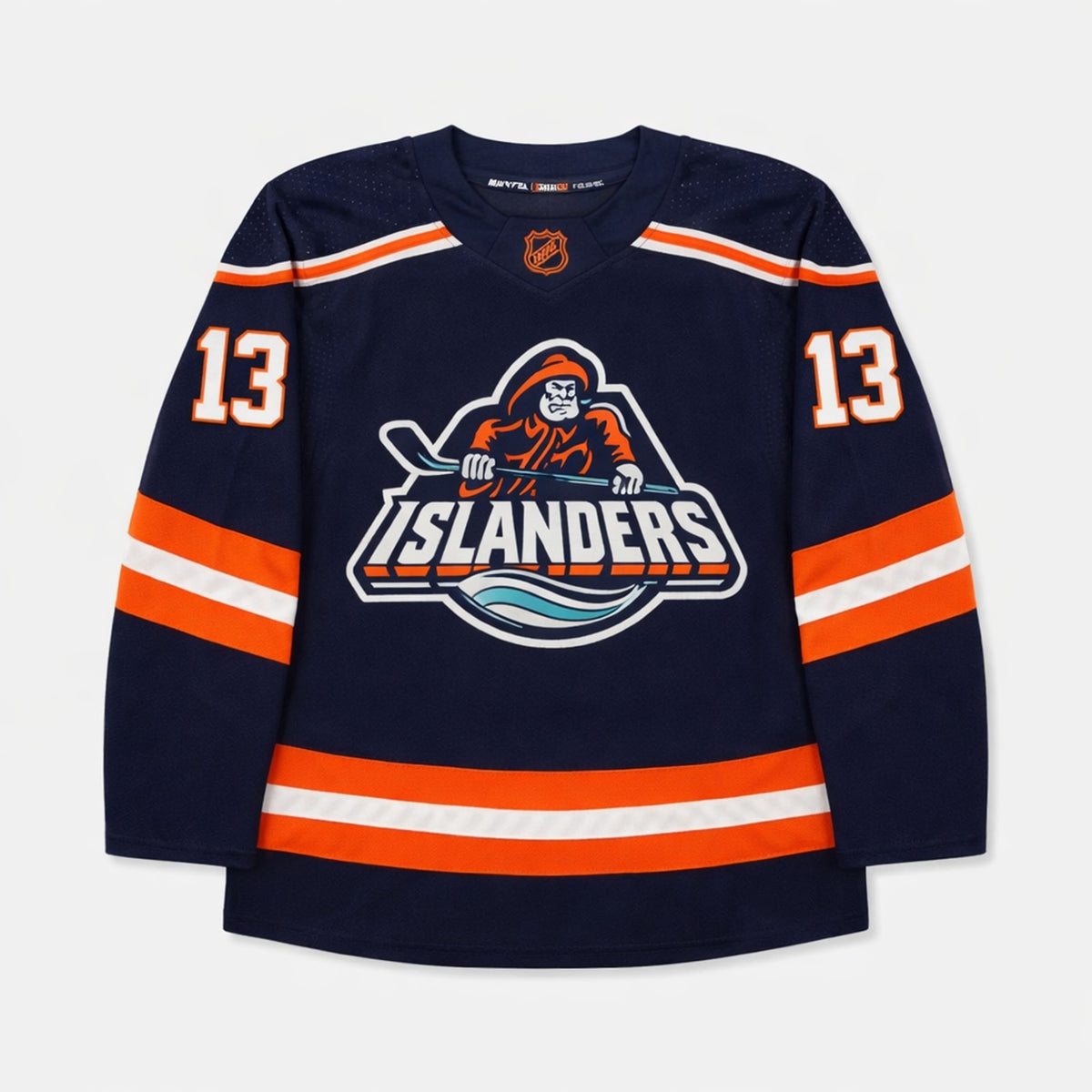 Barzal 13 Islanders Navy Hockey Jersey - 1