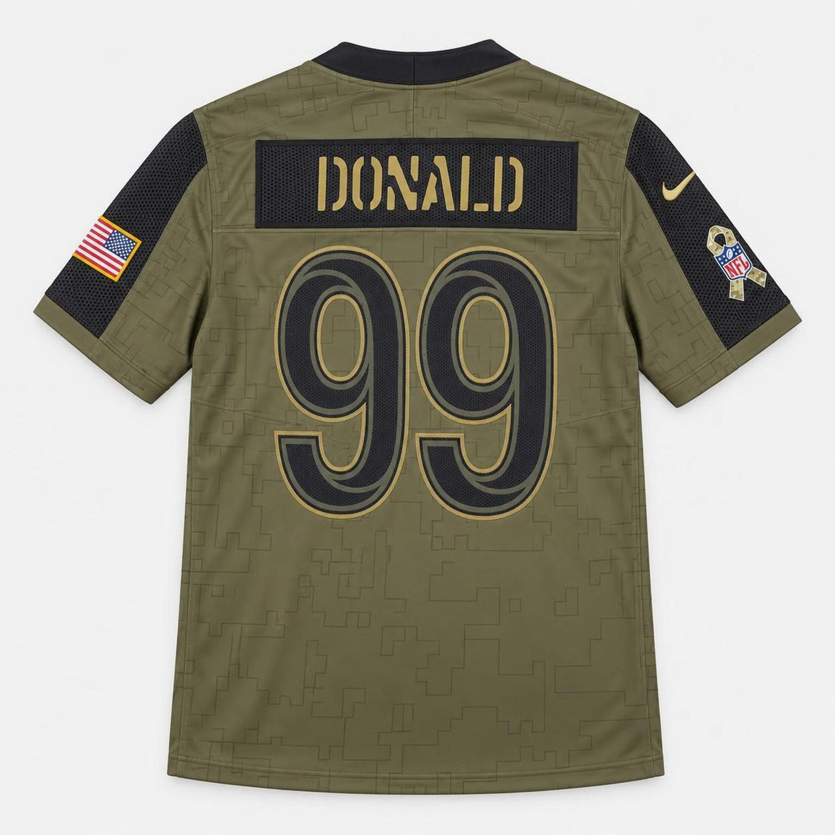 Donald 99 Los Angeles Olive Football Jersey - 2