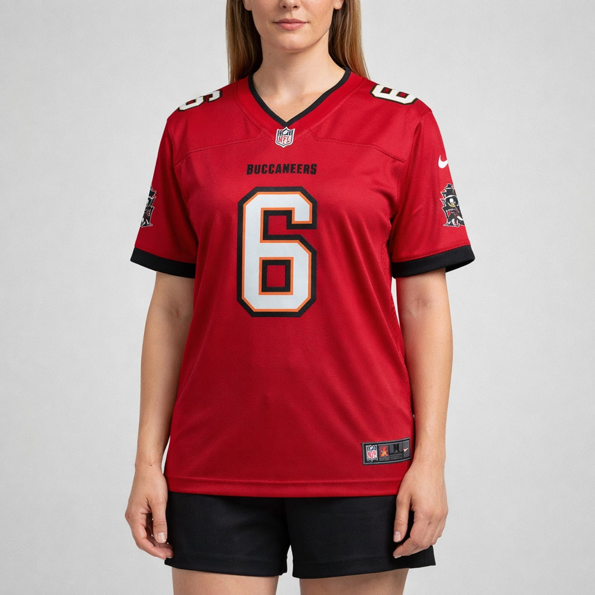 Mayfield 6 Red Tampa Bay Football Jersey - 5