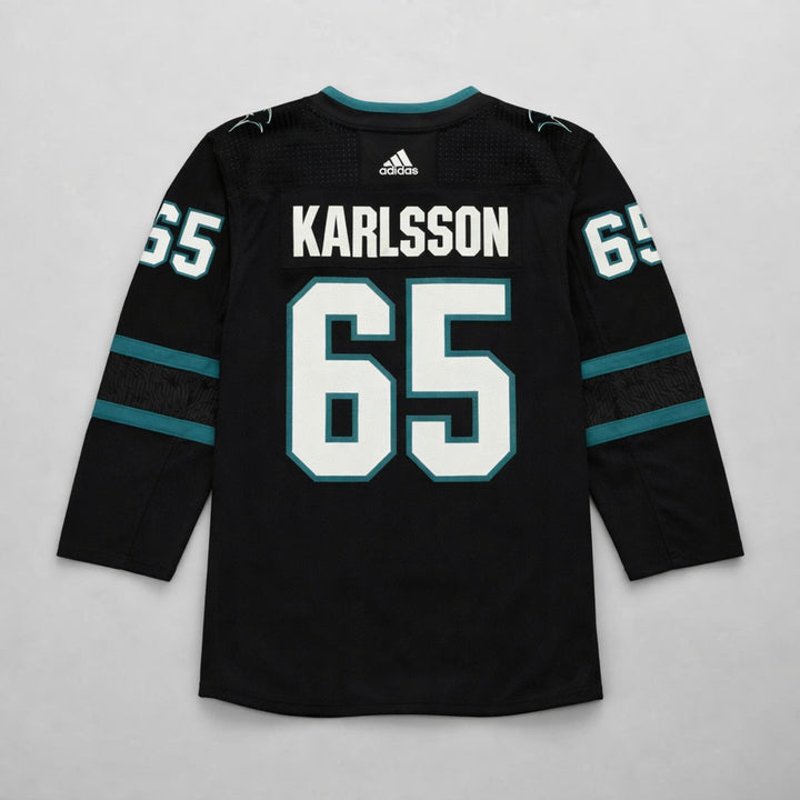 Karlsson 65 Sharks Hockey Jersey