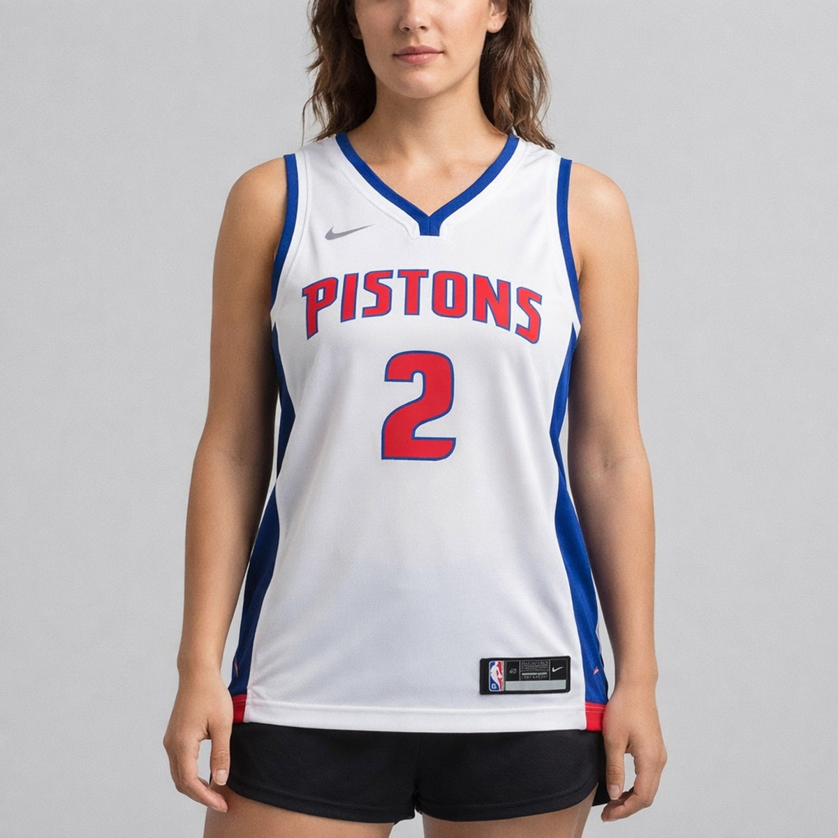 Cunningham 2 Pistons White Basketball Jersey - 5
