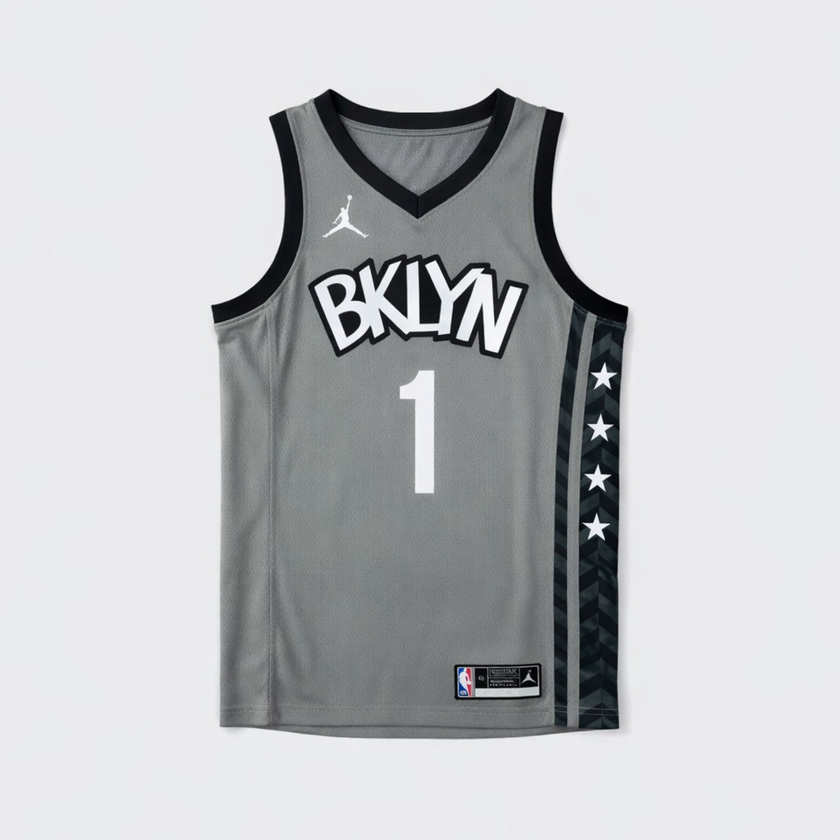 Bridges 1 Brooklyn Basketball Jersey Gray - 1
