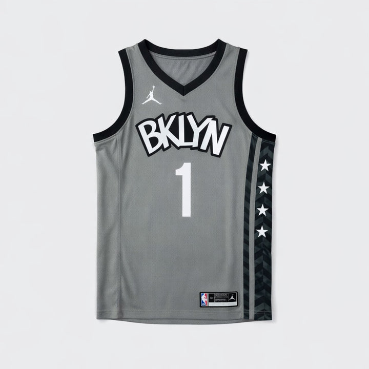 Bridges 1 Brooklyn Basketball Jersey Gray