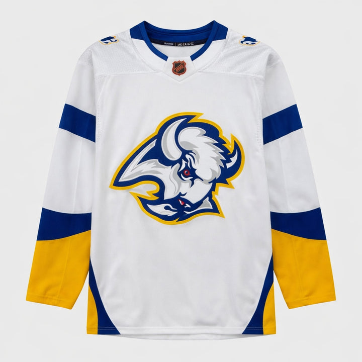 Thompson 72 Buffalo Retro Hockey Jersey White