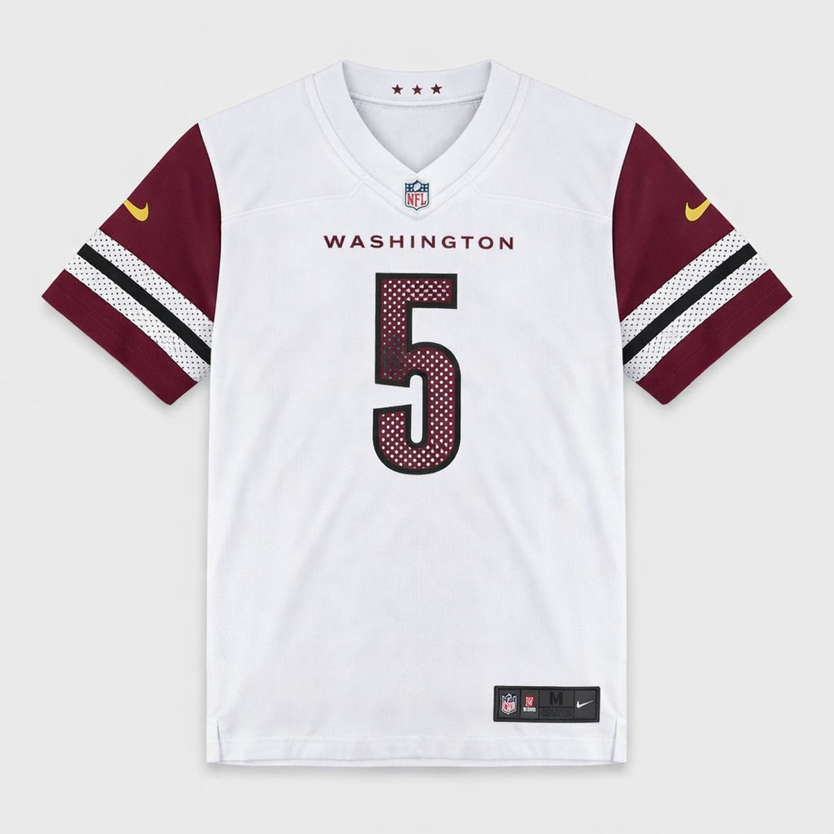 Daniels 5 White Washington Football Jersey - 1