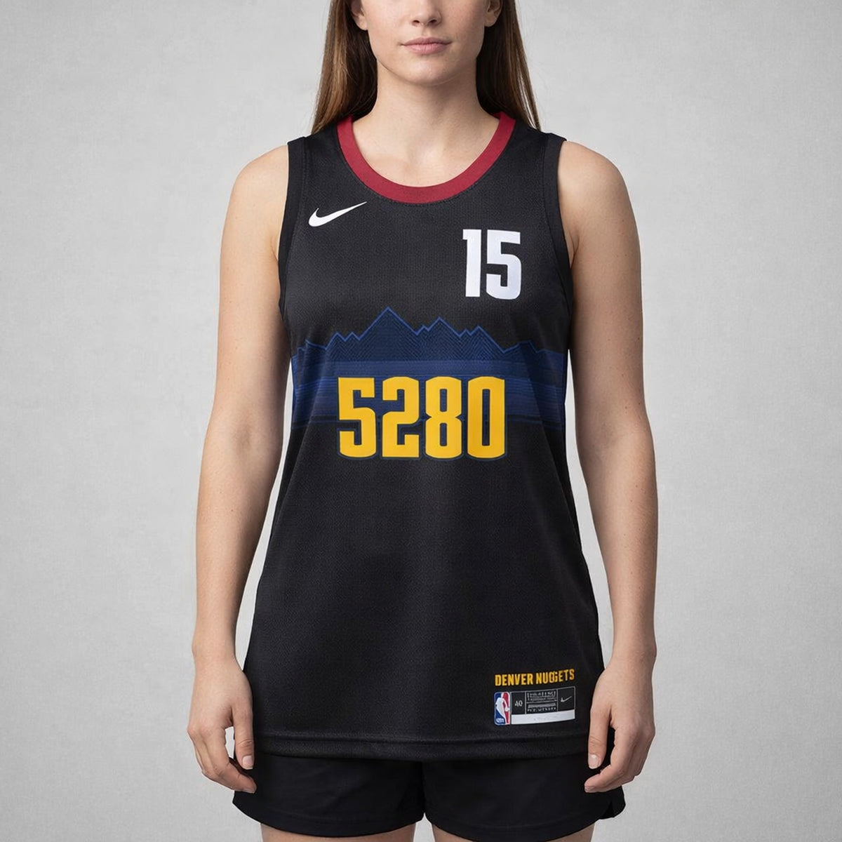 Jokić 15 Denver Nuggets Basketball Jersey - 5