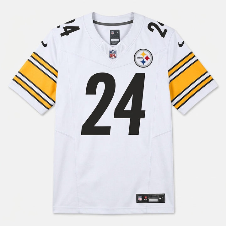 Porter 24 Pittsburgh Football Jersey White