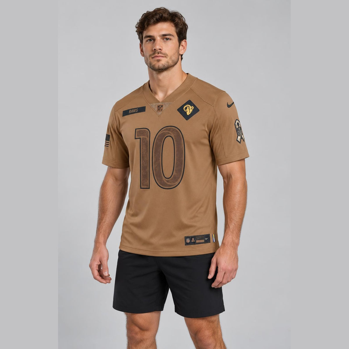 Kupp 10 Rams Brown Football Jersey - 4