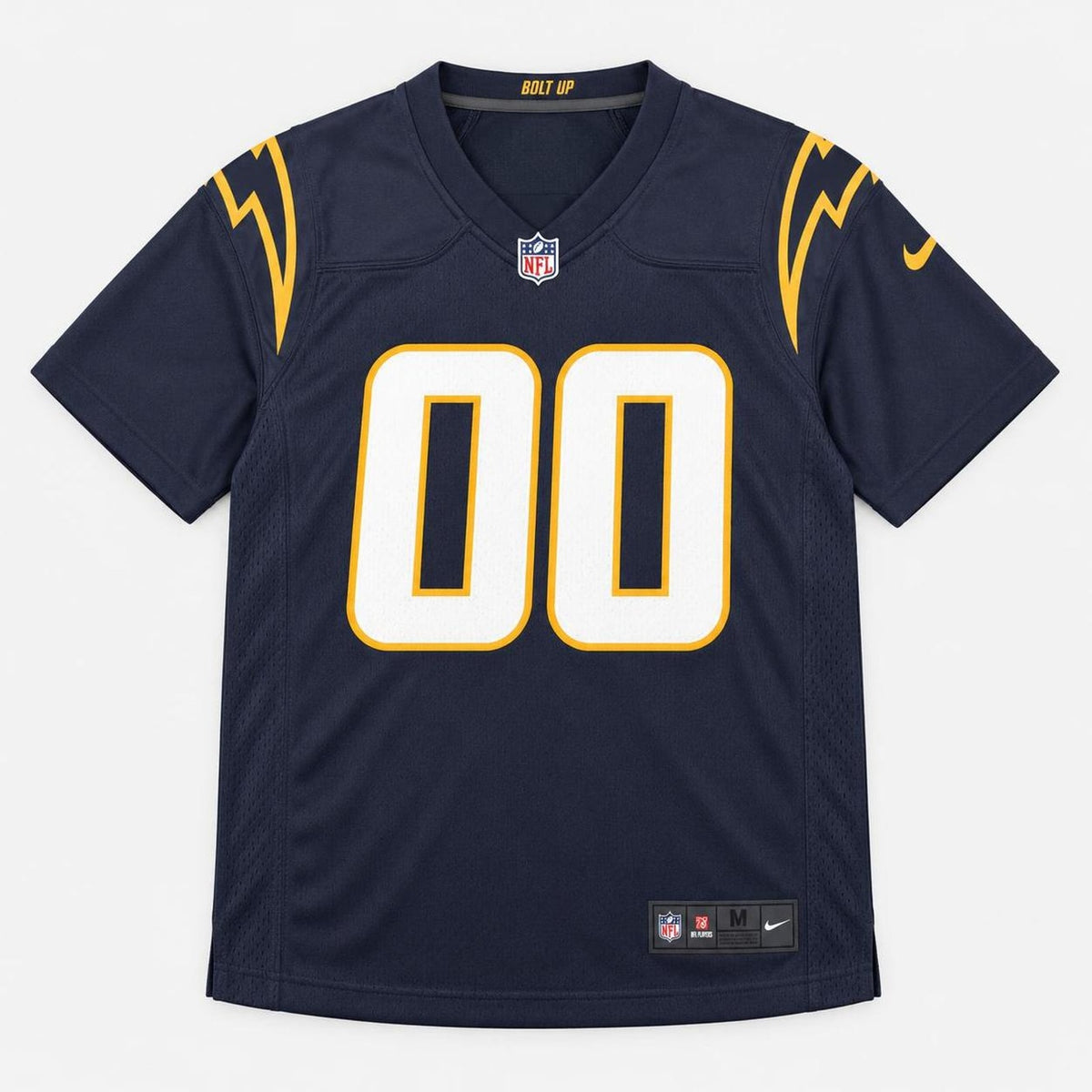 Navy Bolt Football Jersey – Custom Name and Number - 1
