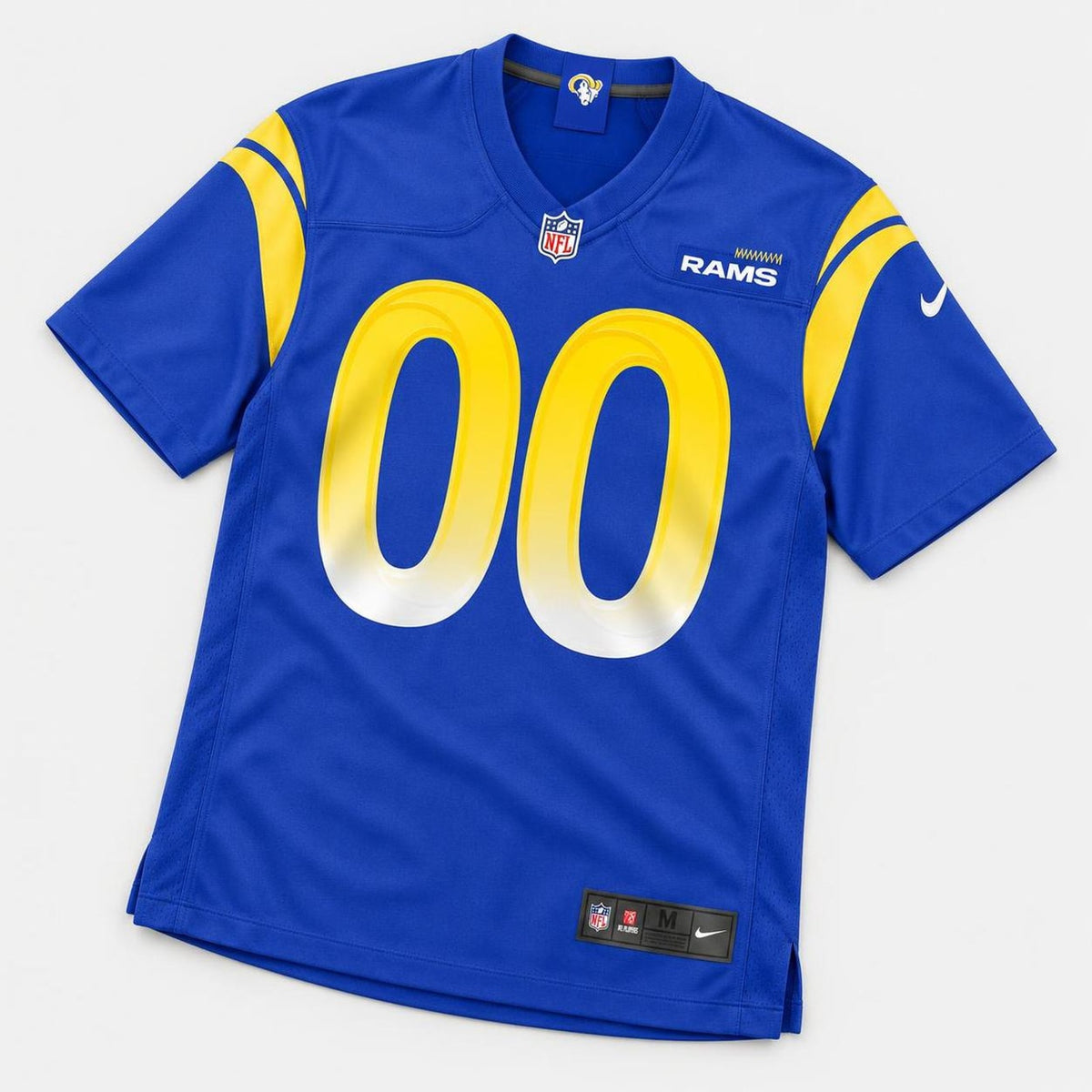 Royal Blue Rams Football Jersey – Custom Name and Number - 1