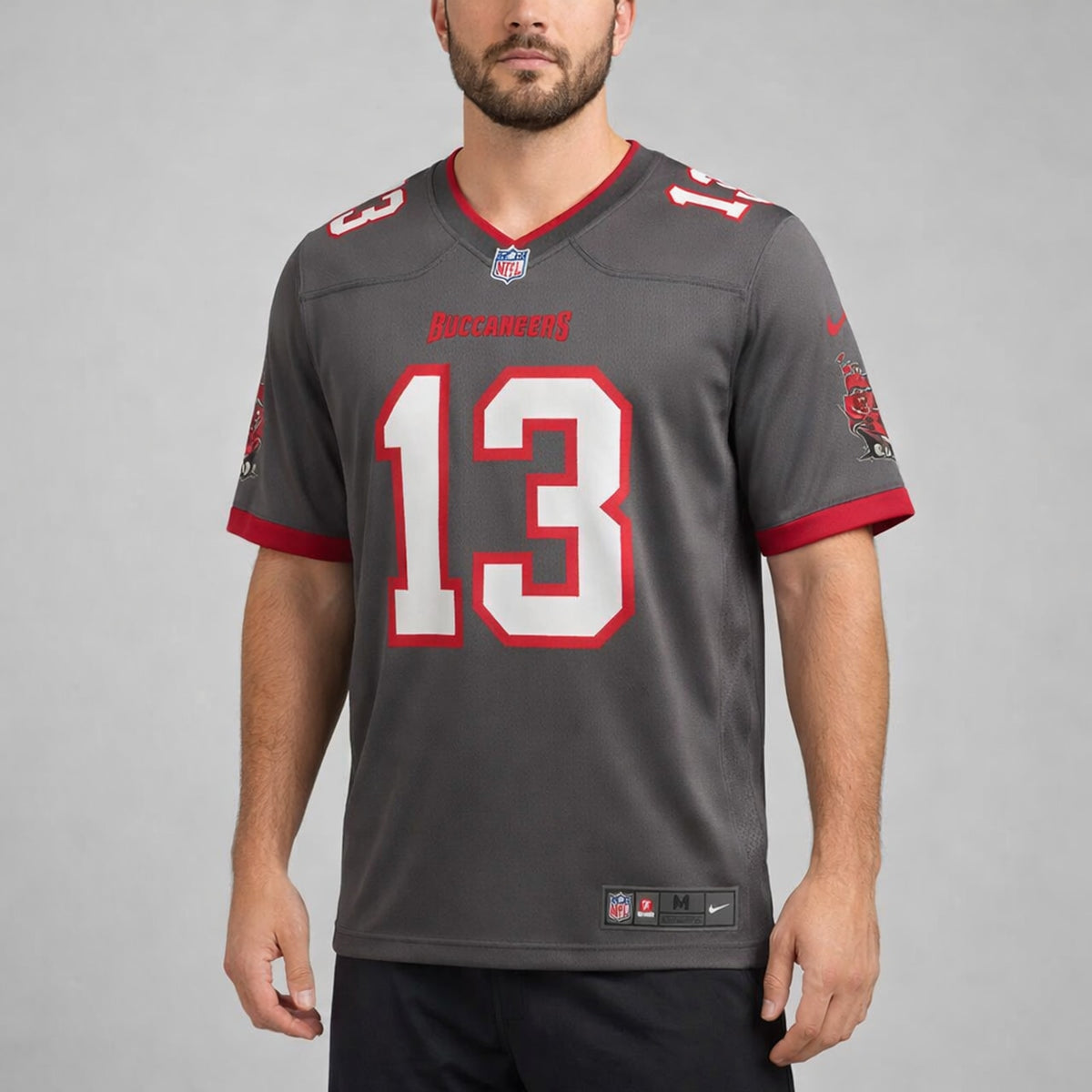 Evans 13 Tampa Bay Pewter Football Jersey - 4