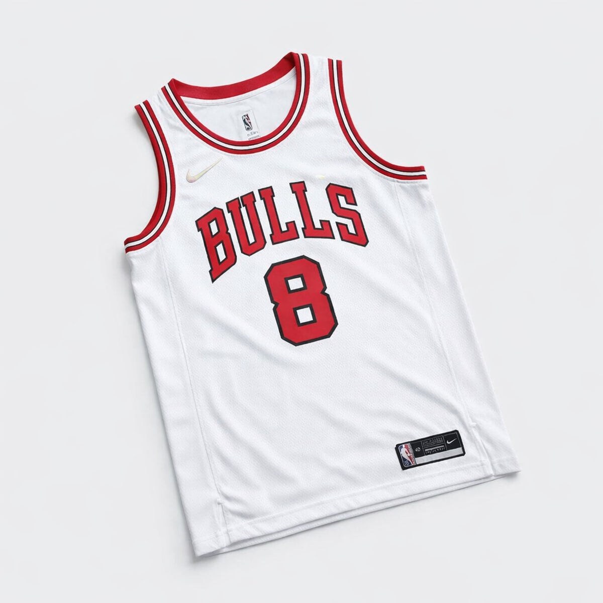Lavine 8 Bulls Basketball Jersey White - 3