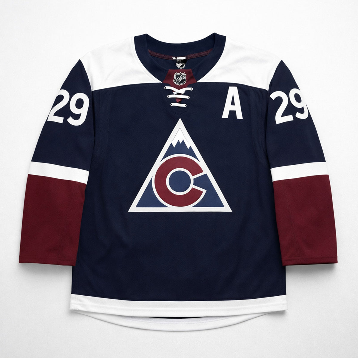 MacKinnon 29 Colorado Avalanche Navy Hockey Jersey - 1