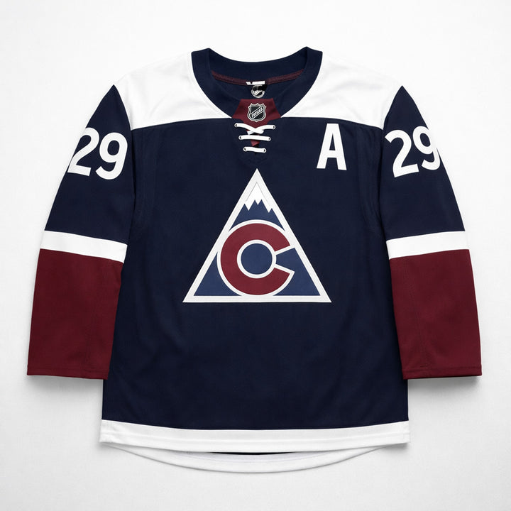MacKinnon 29 Colorado Avalanche Navy Hockey Jersey