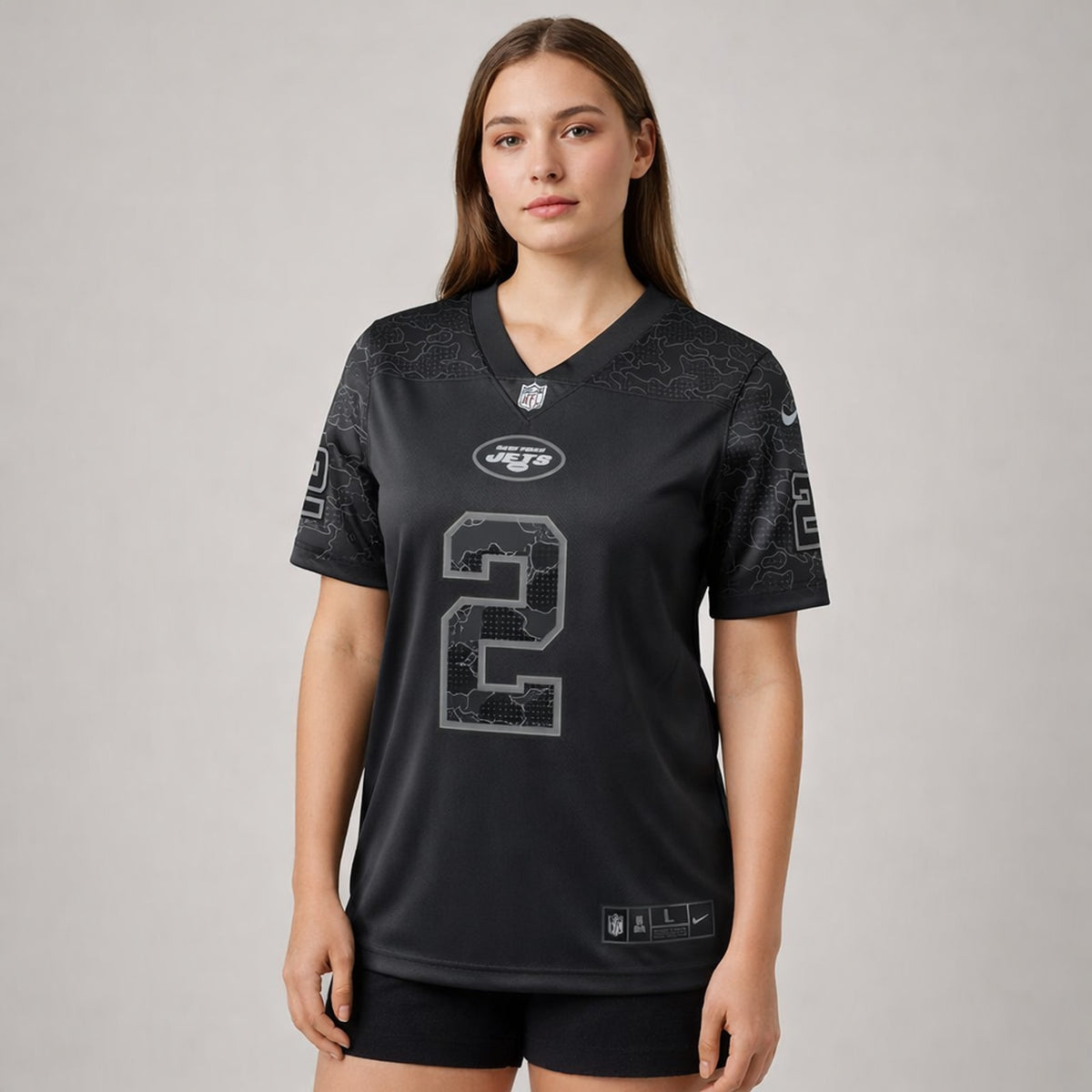 Wilson 2 New York Football Jersey Black - 5