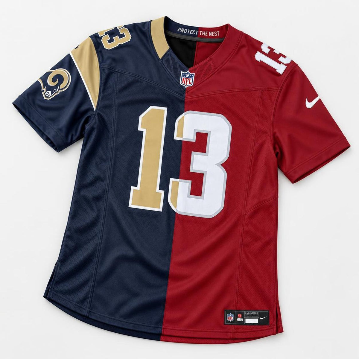 Warner 13 Split Football Jersey - 5