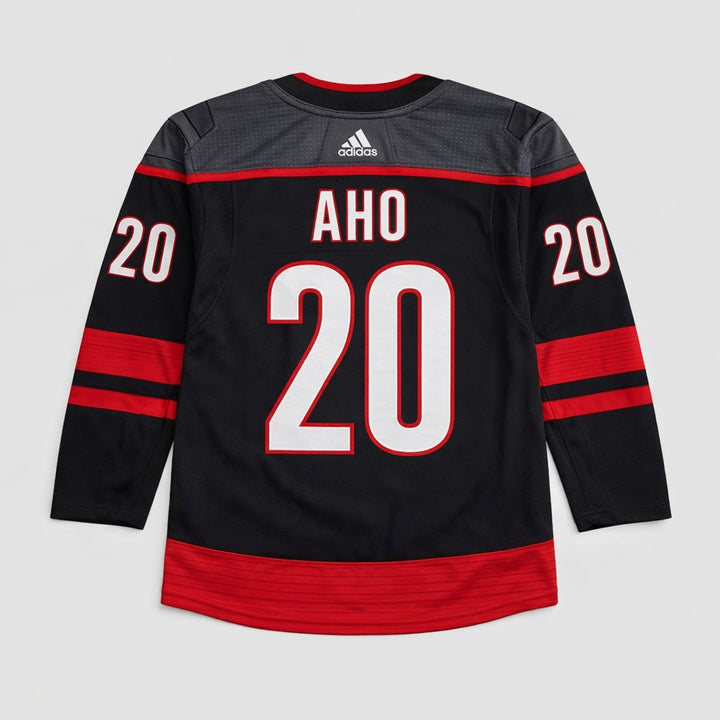 Aho 20 Hurricanes Hockey Jersey Black Red