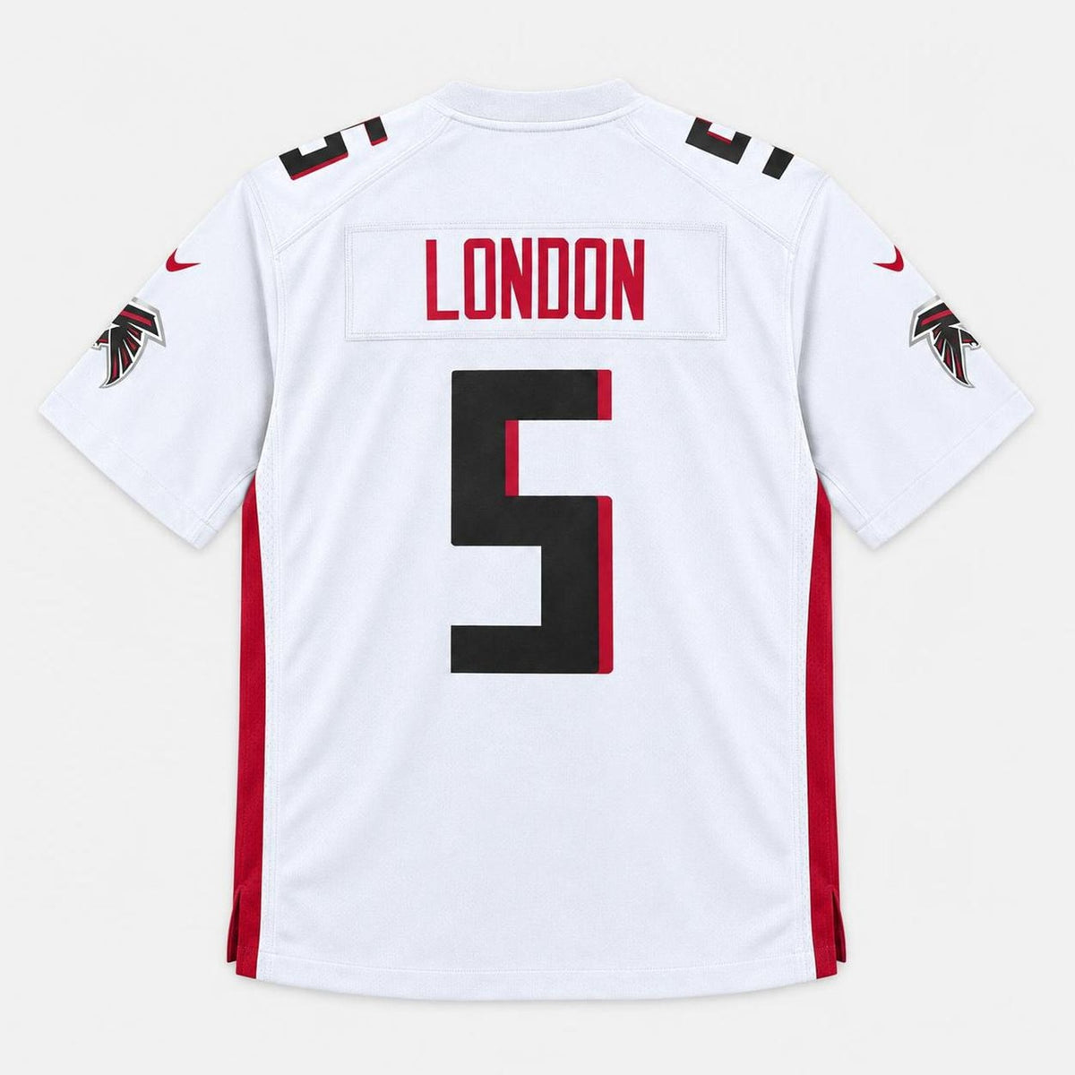 London 5 Atl White Football Jersey - 6