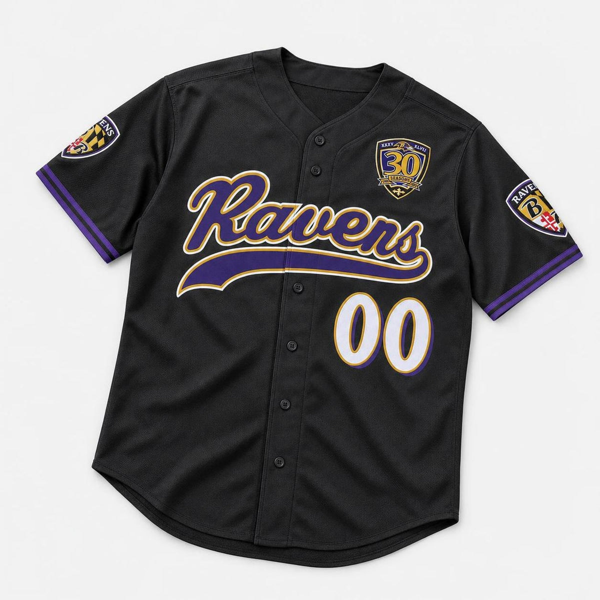 Baltimore 30 Seasons Baseball Jersey - Custom Name and Number - 8